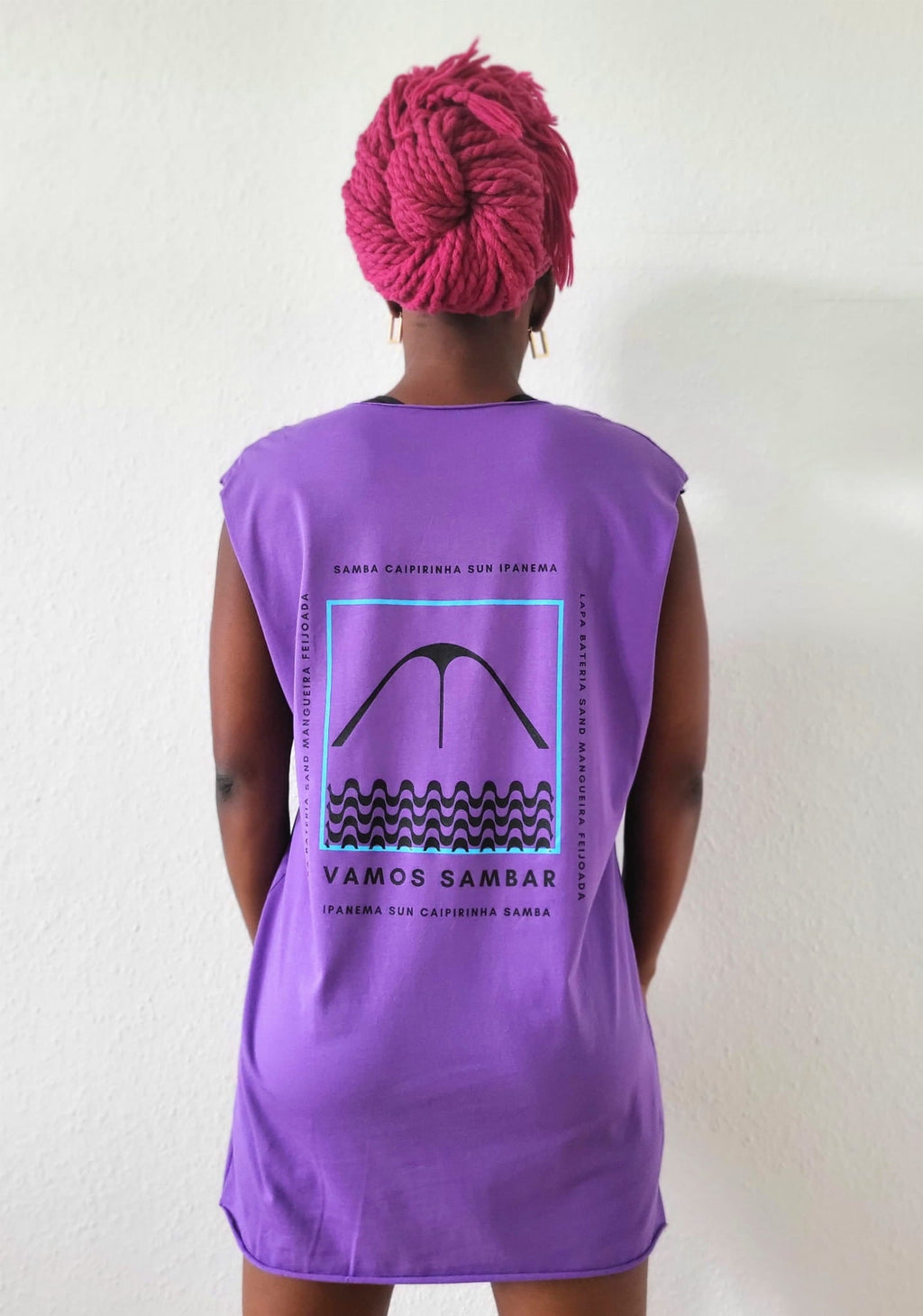Sleeveless T-shirt SAPUCAI Purple