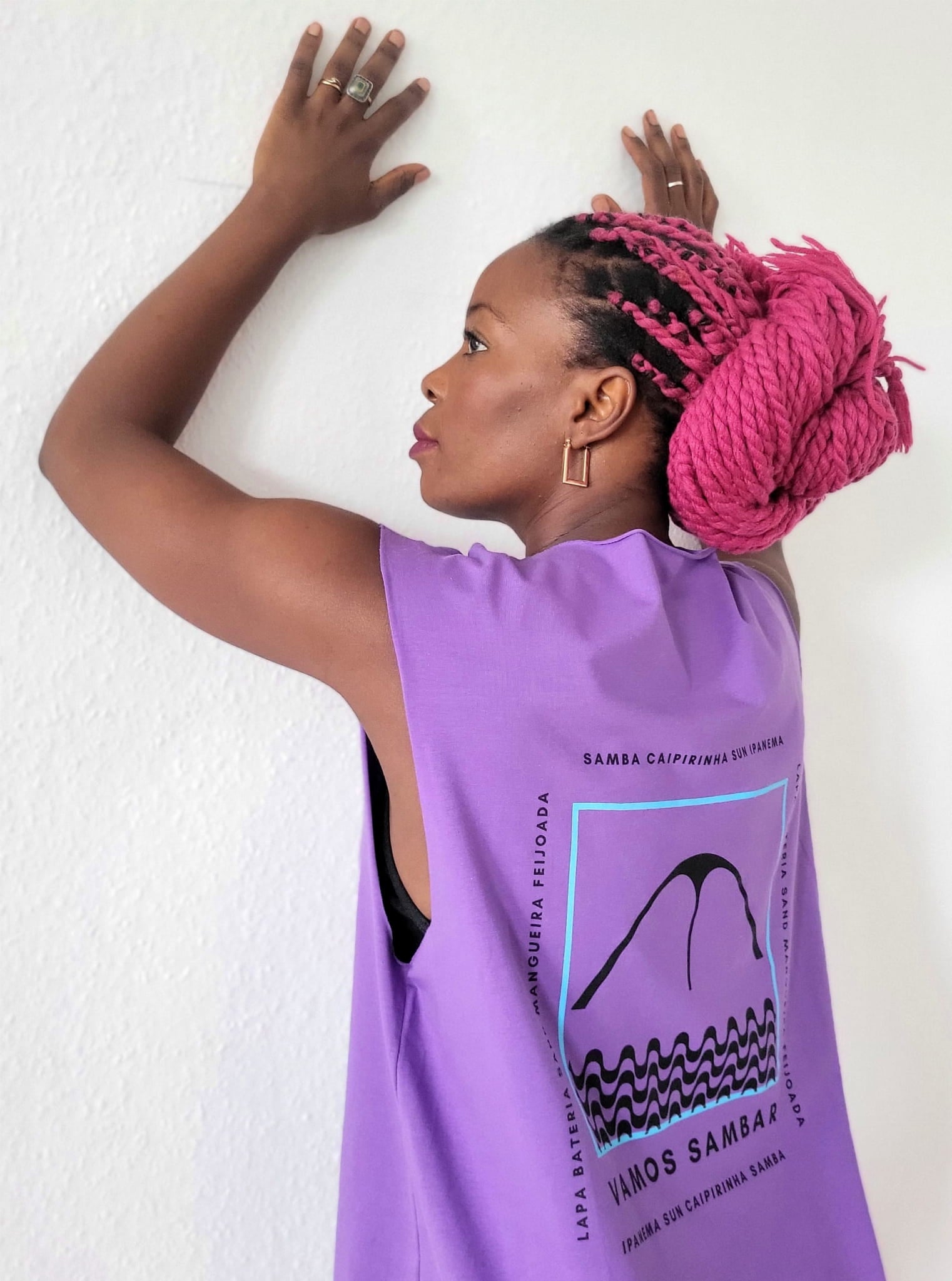 Sleeveless T-shirt SAPUCAI Purple