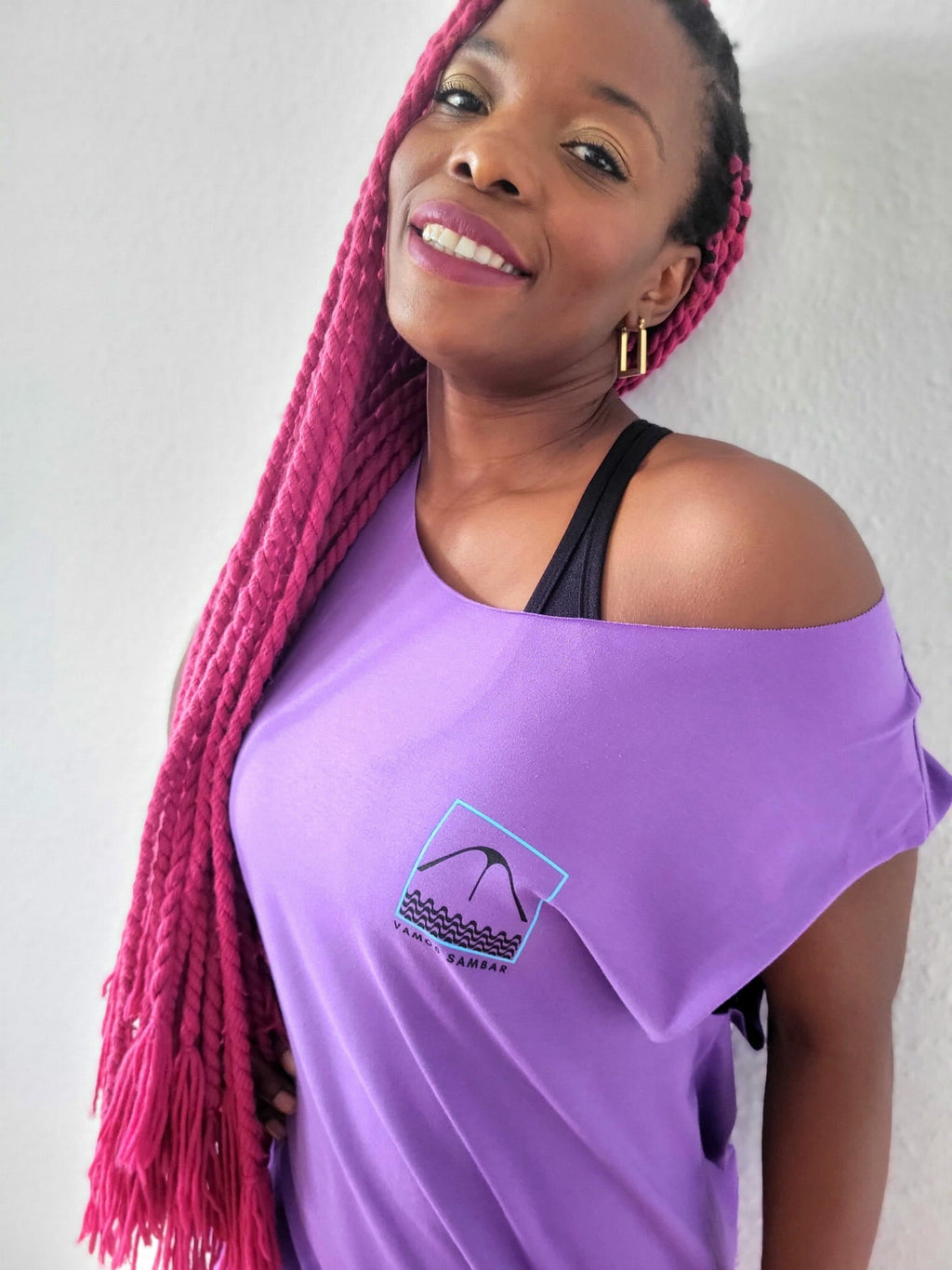 Sleeveless T-shirt SAPUCAI Purple
