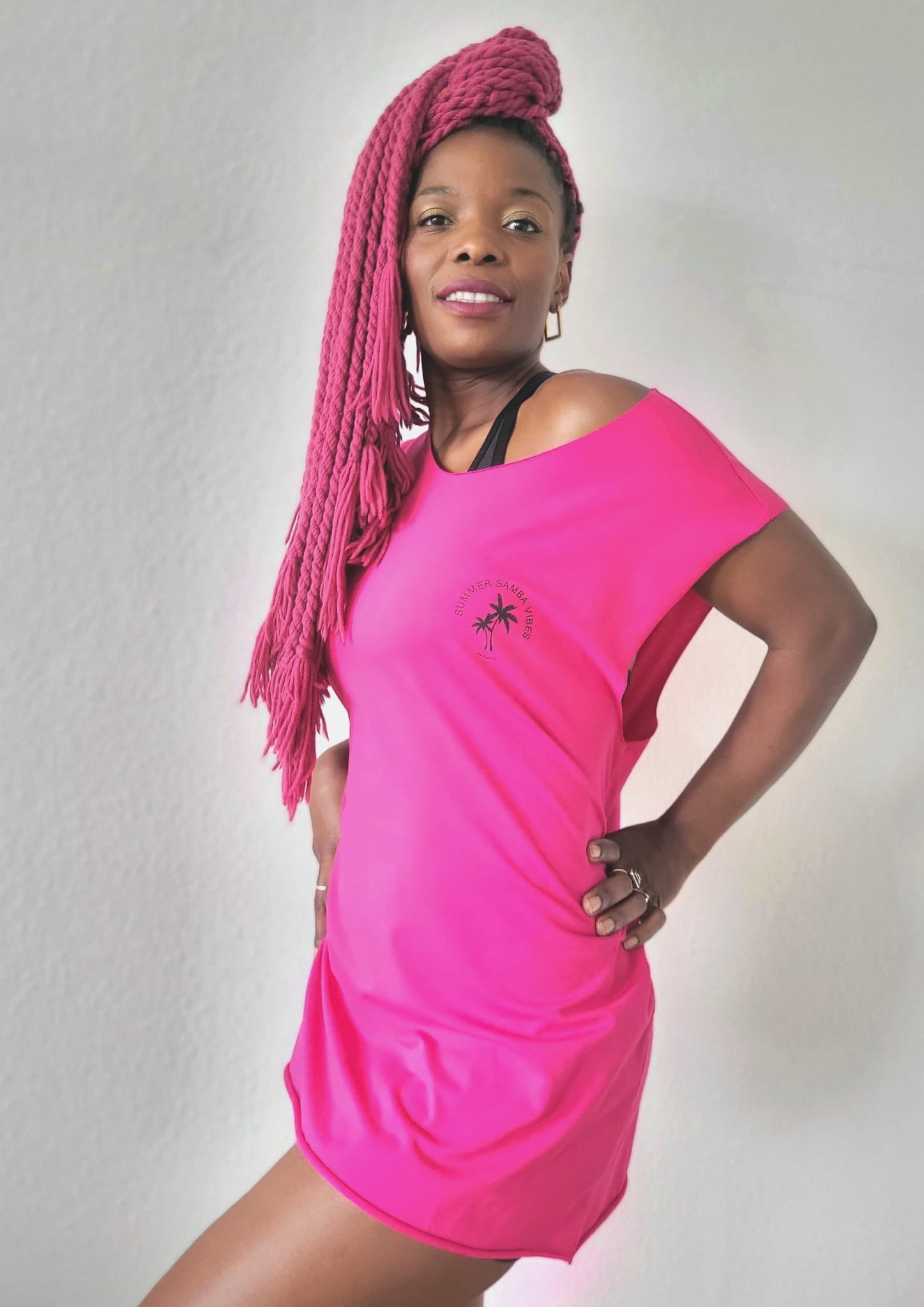 Sleeveless T-shirt PALMS Pink