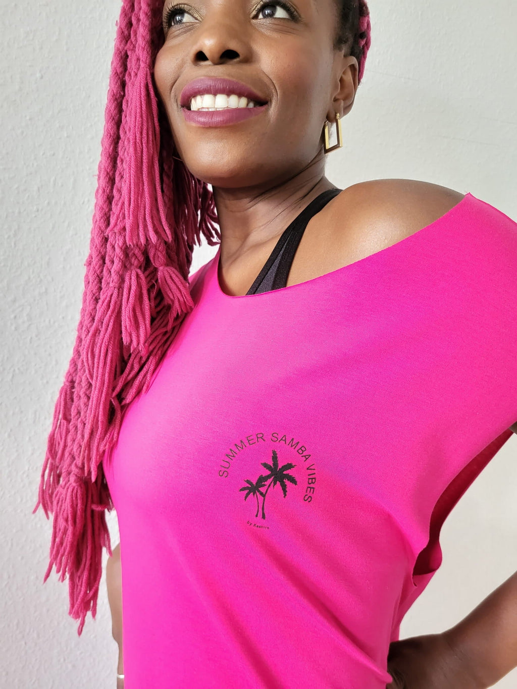Sleeveless T-shirt PALMS Pink