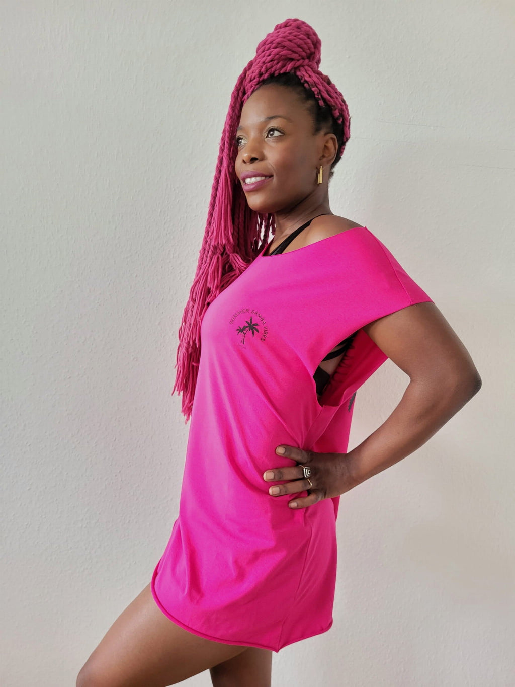 Sleeveless T-shirt PALMS Pink