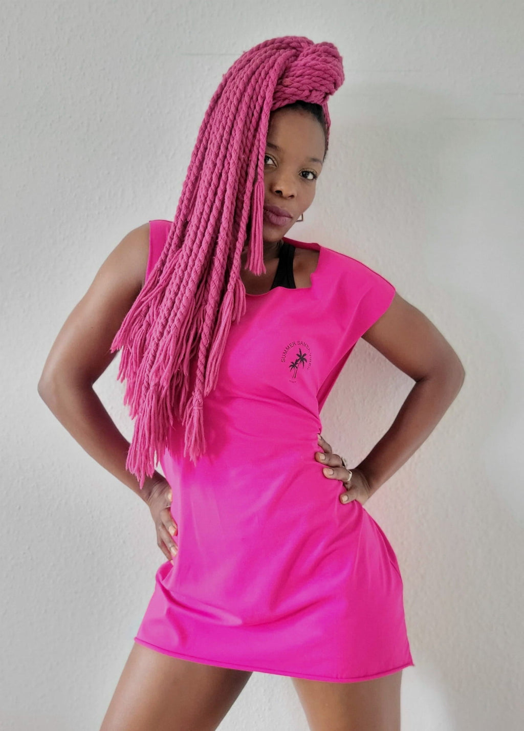 Sleeveless T-shirt PALMS Pink