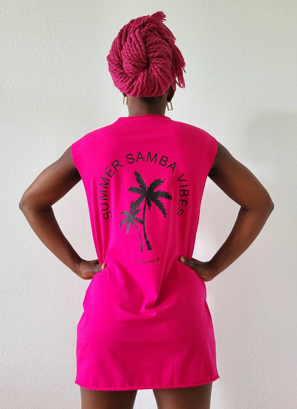 Sleeveless T-shirt PALMS Pink