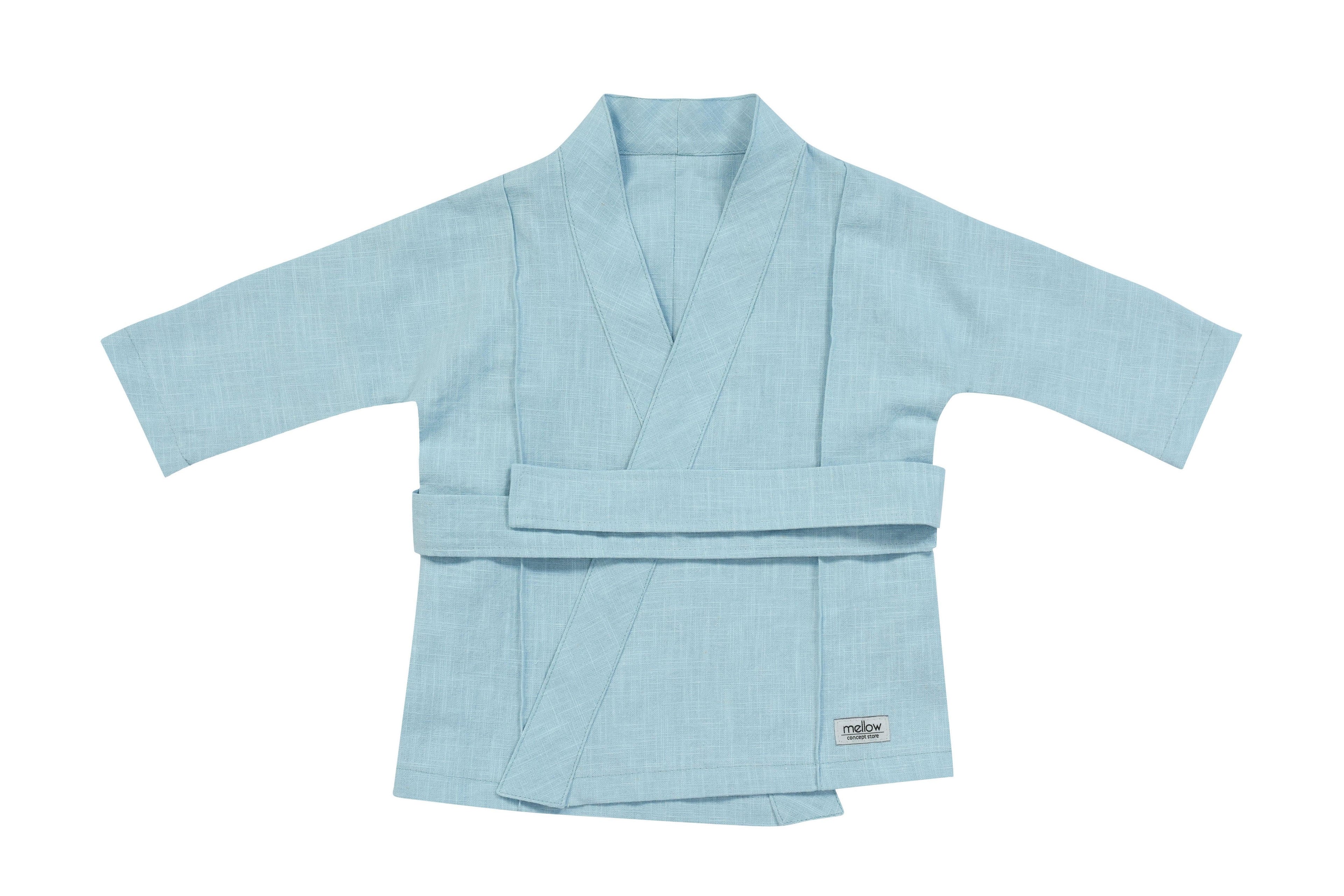 Ramie Baby/Kid Kimono - Blue