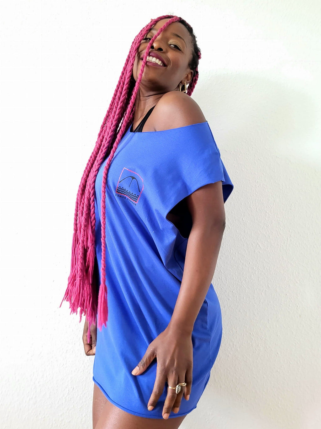 Sleeveless T-shirt SAPUCAI Blue