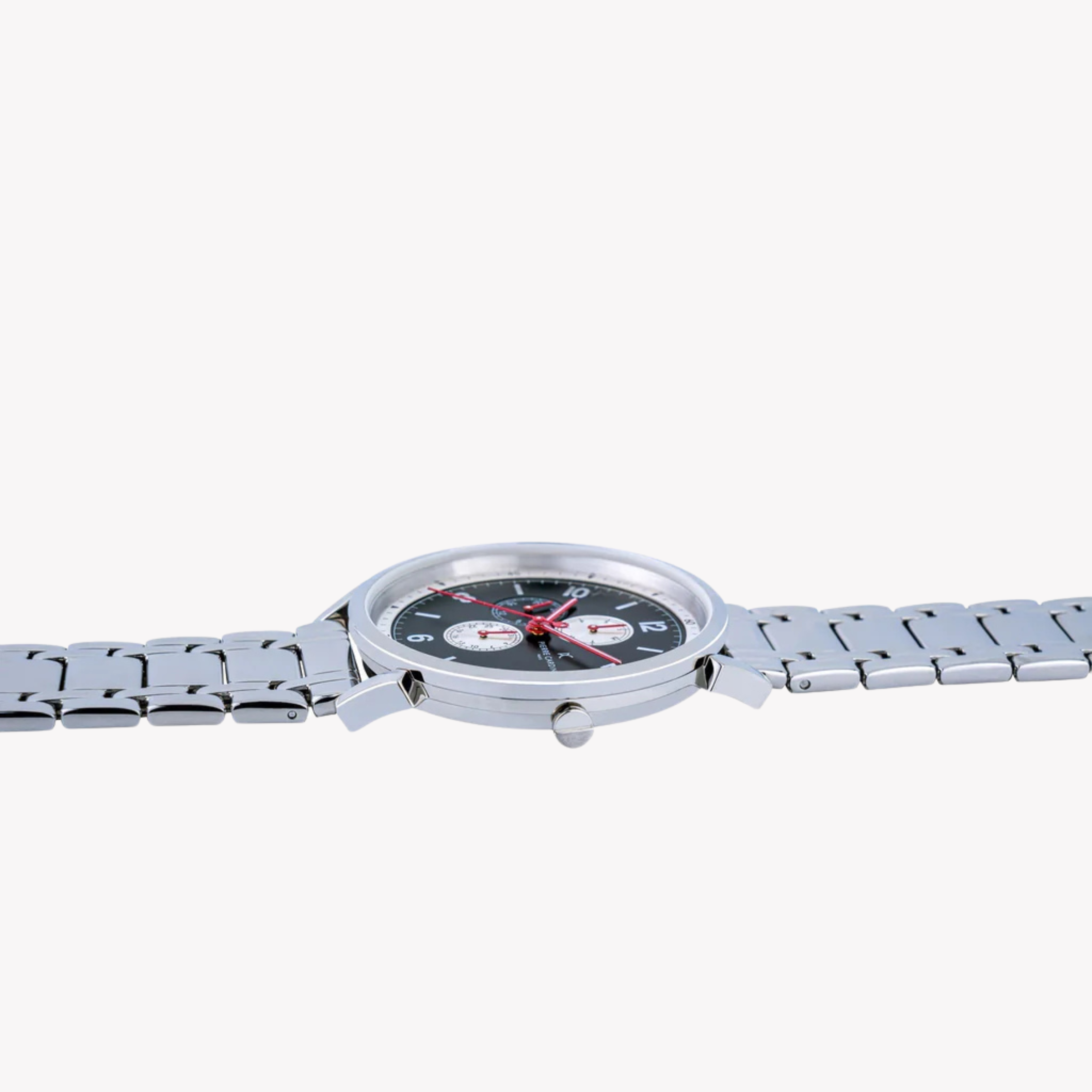 Pierre Cardin Men's Silver Stainless Steel Watch, Black Dial | Cpi.2083