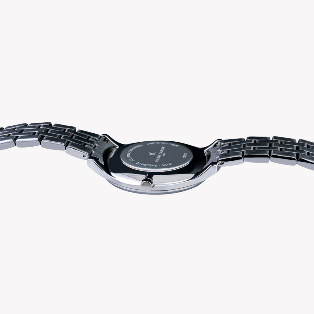 Pierre Cardin Men's Silver Watch, Black Dial | Pc902731f108