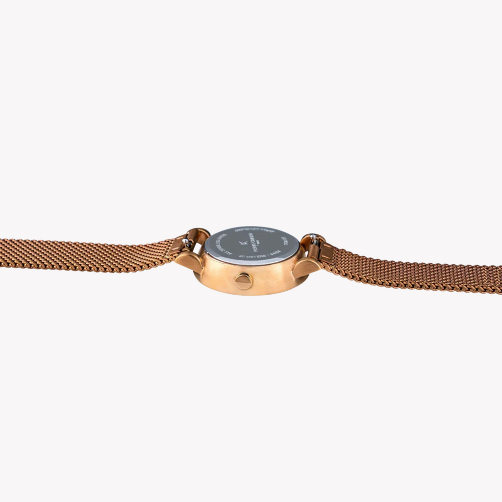 Pierre Cardin Women's Rose Gold Watch, White Dial | Ccm.0524