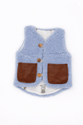 Baby/Kid Virgin Wool Vest - Blue