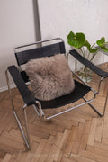 Square Natural Sheepskin Pillow - Greige