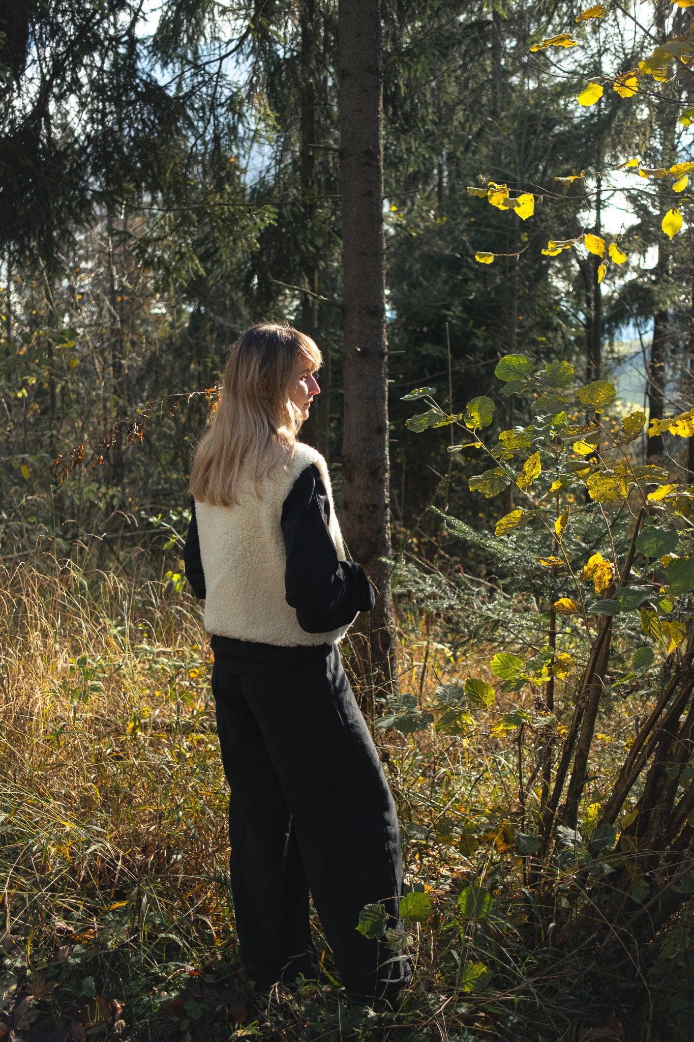 Woolen Woman's Vest - White