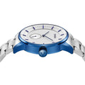 Trnda Men's Stainless Steel Blue Watch, Silver Dial | Trn-W43b