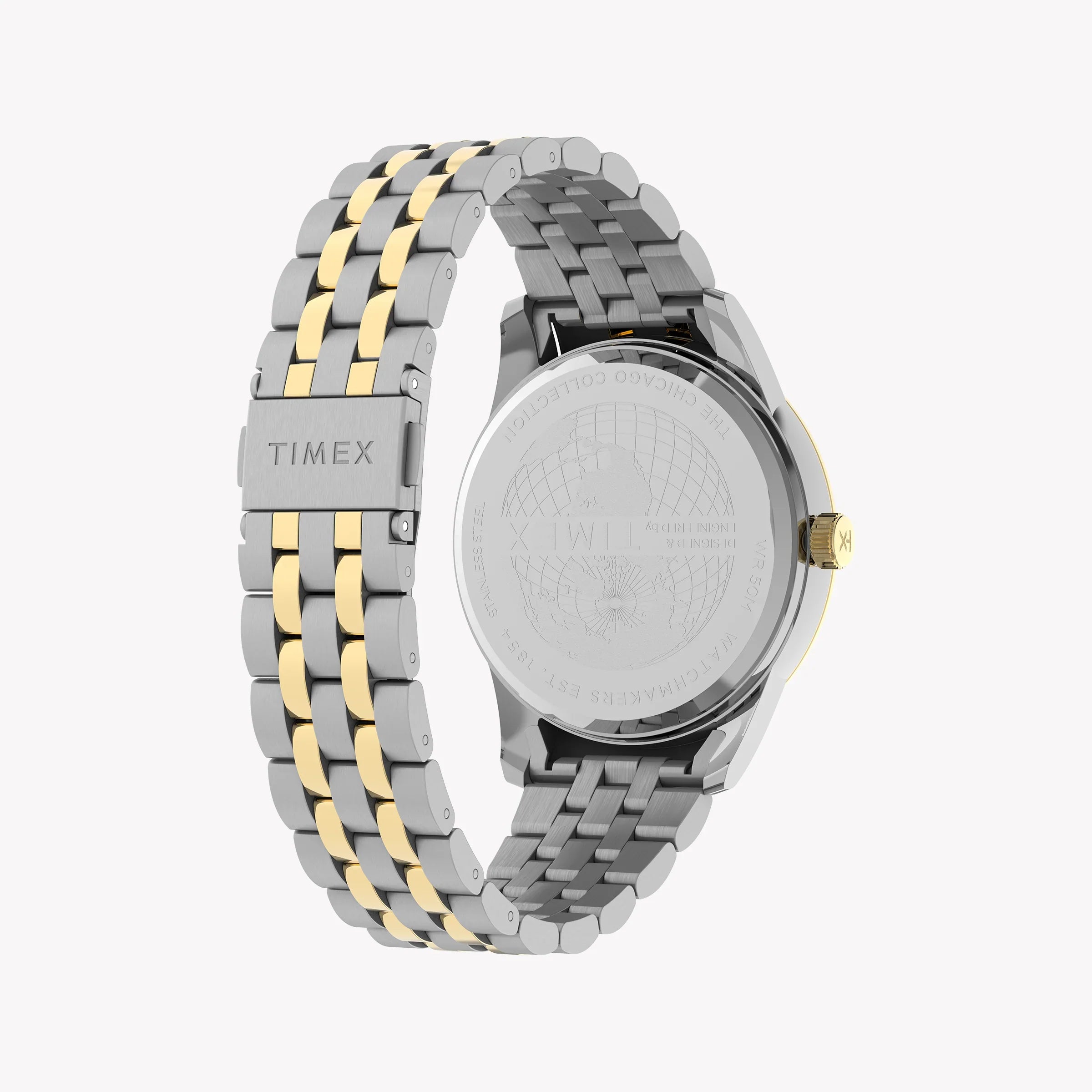 Chicago Multi 45mm Two-Tone Case Green Dial Bracelet TW2Y21400