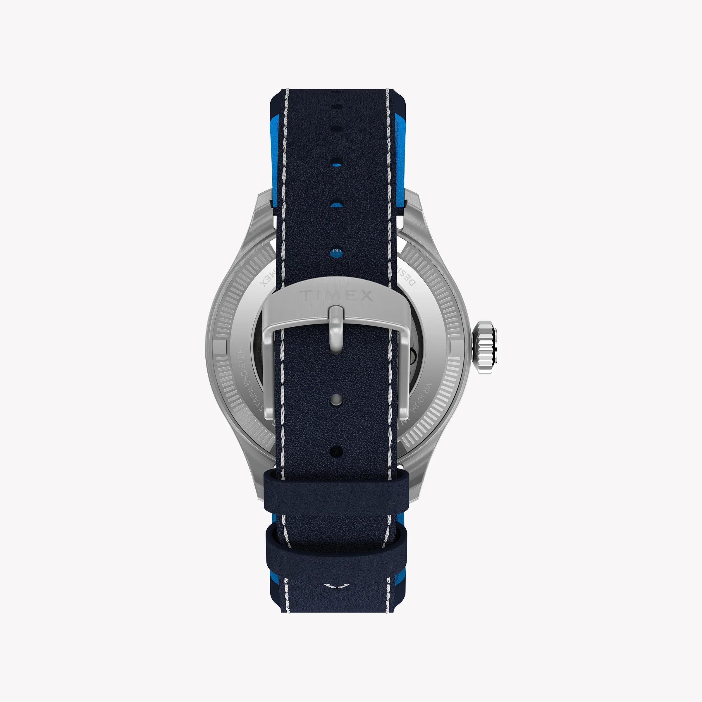 Waterbury ACE Pan Am S/E Automatic Blue Dial Blue Leather Strap Watch | TW2Y38800