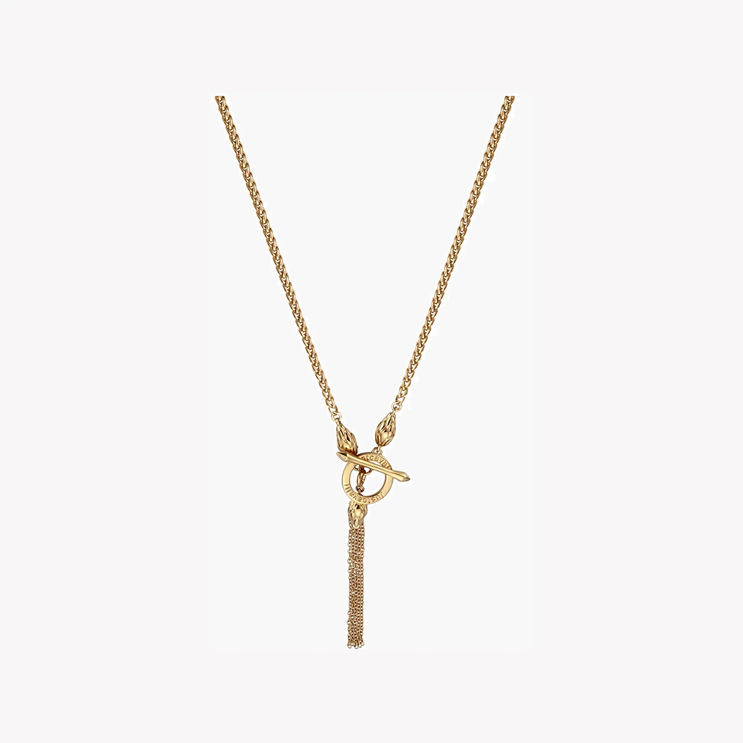 Just Cavalli Women's Gold Brass Necklace, Gold Finish | Jcnl00370200