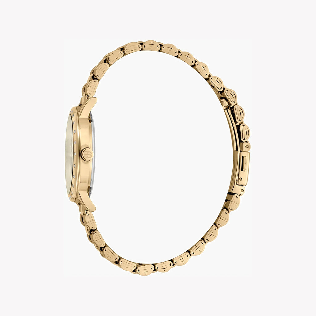 Esprit Women's Gold Stainless Steel Watch, Champagne Dial | ES1L298M0065